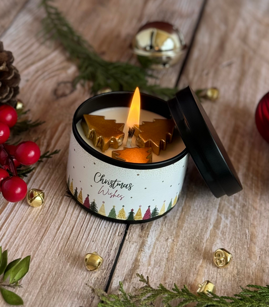 Tin Candle Christmas Wishes