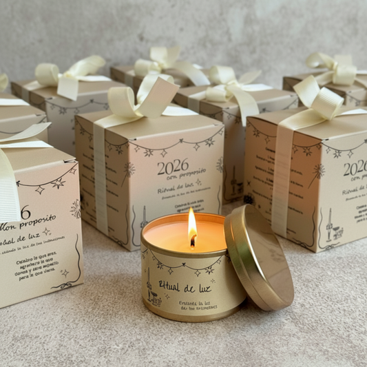 Tin Candle Dorada 4oz