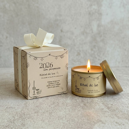 Tin Candle Dorada 4oz
