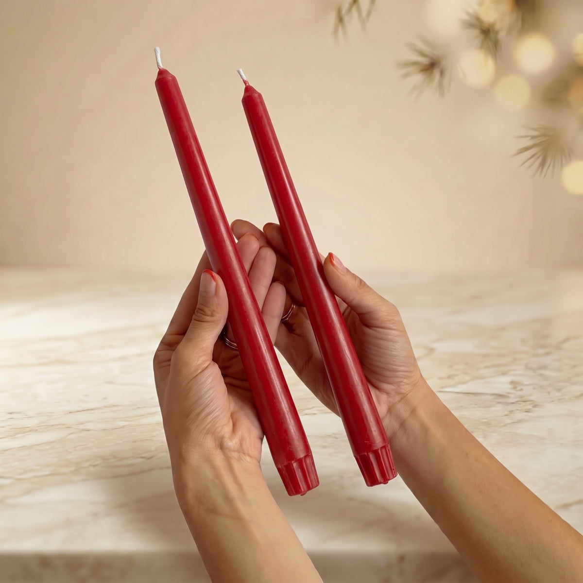 Winter Tapers (Velas Cónicas)