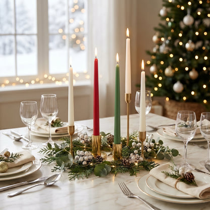 Winter Tapers (Velas Cónicas)