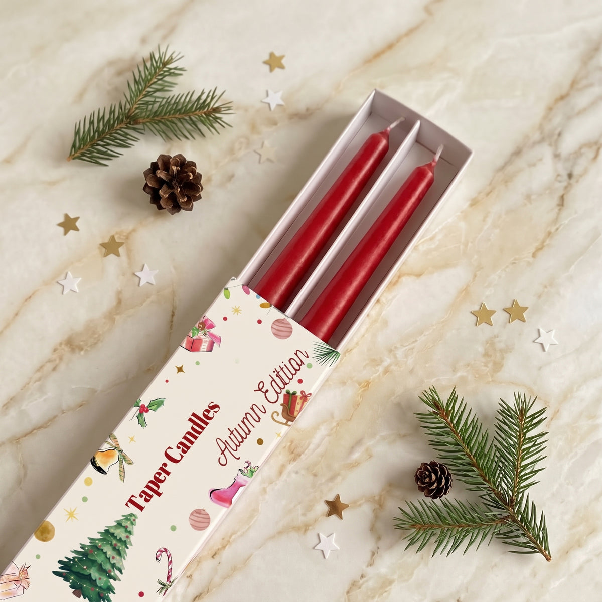 Winter Tapers (Velas Cónicas)